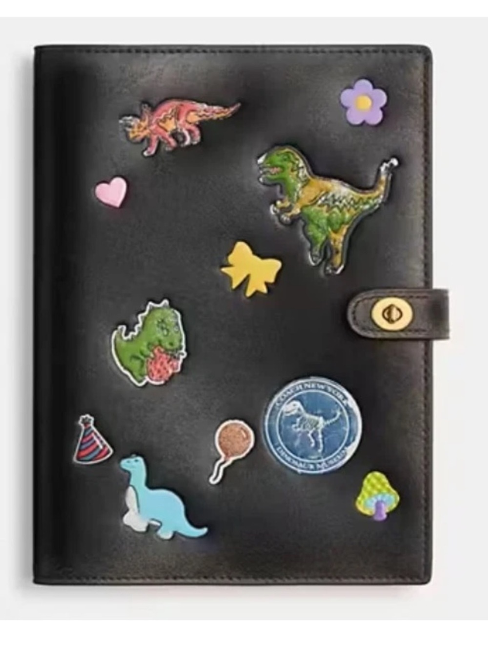 🦖🦕🦖 COACH Rexy 10th Birthday Notebook
In Loved Leather With Sticker Print🦕🦖🦕